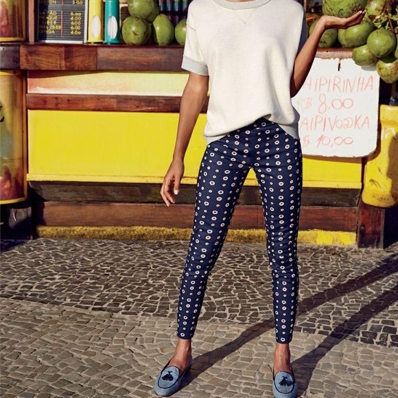 J. Crew Pants - J. Crew• Minnie Floral Printed Crop Pants